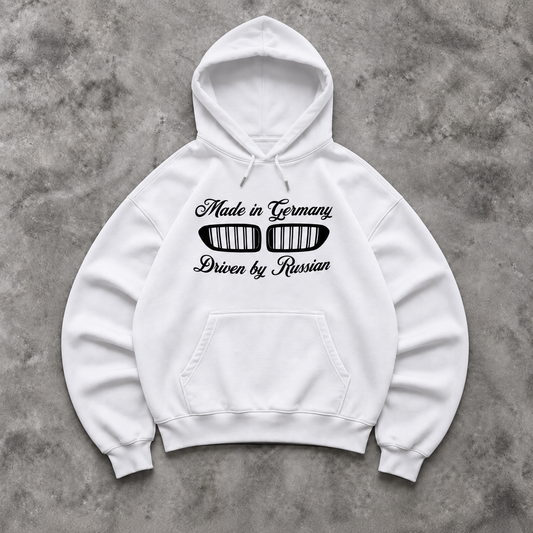 Made in DE driven by Russia Hoodie