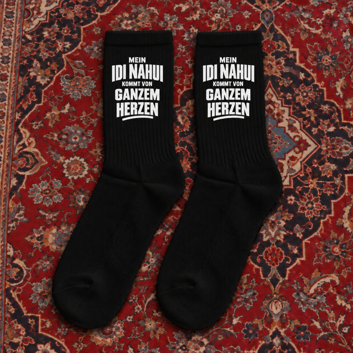 Mein Idi Nahui kommt vom ganzen Herzen Socken