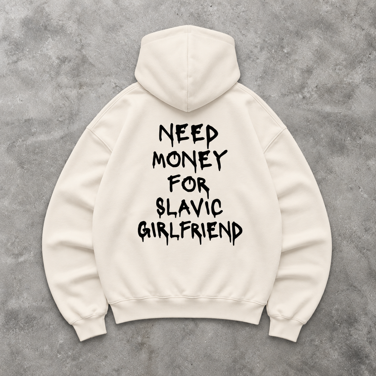 NEED MONEY FOR SLAVIC GF Oversized Hoodie