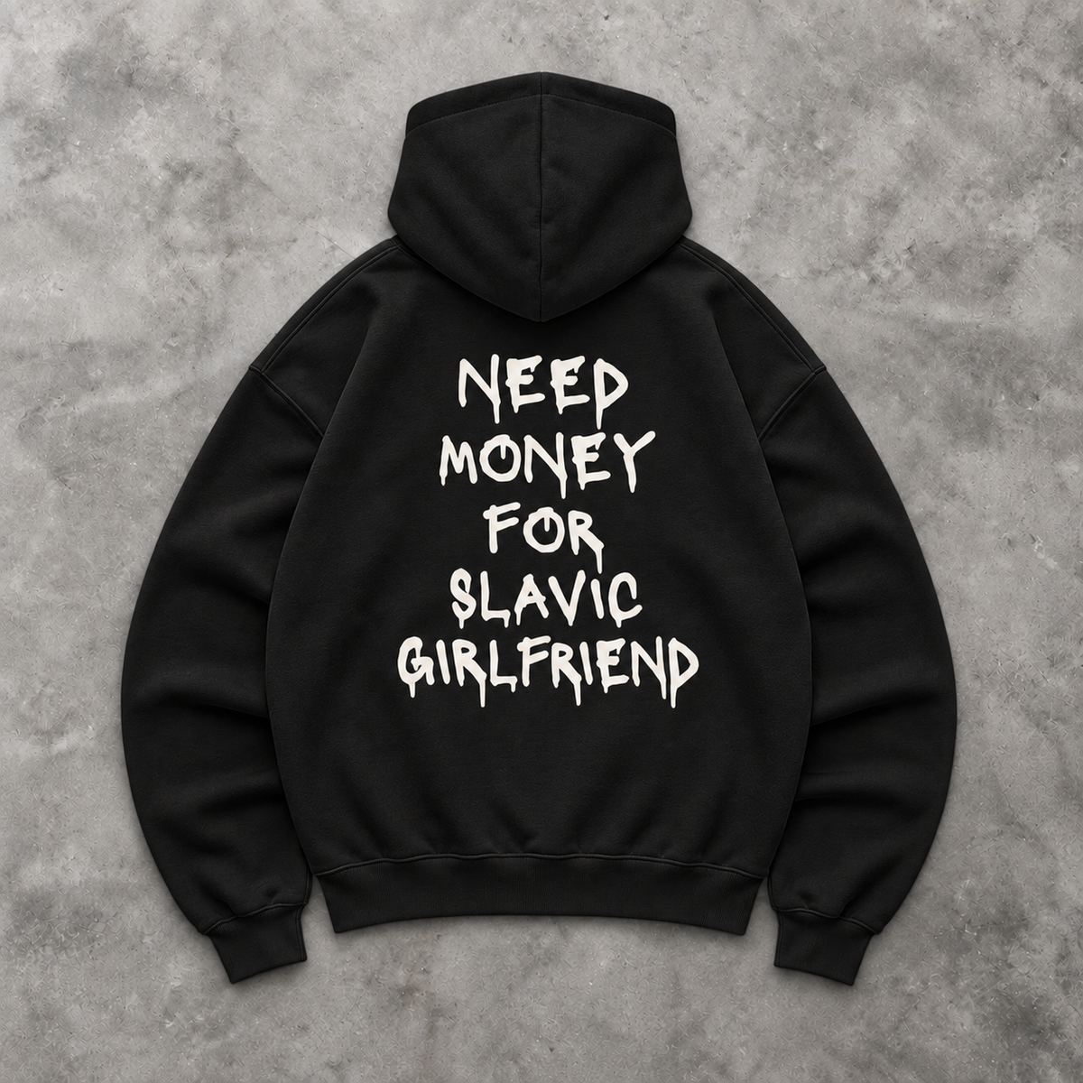 NEED MONEY FOR SLAVIC GF Oversized Hoodie