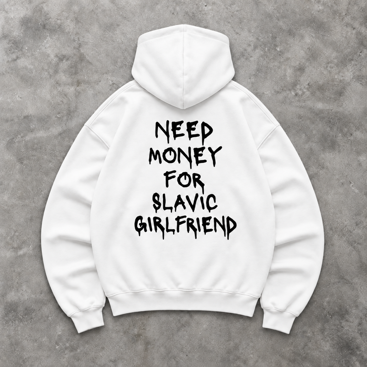 NEED MONEY FOR SLAVIC GF Oversized Hoodie
