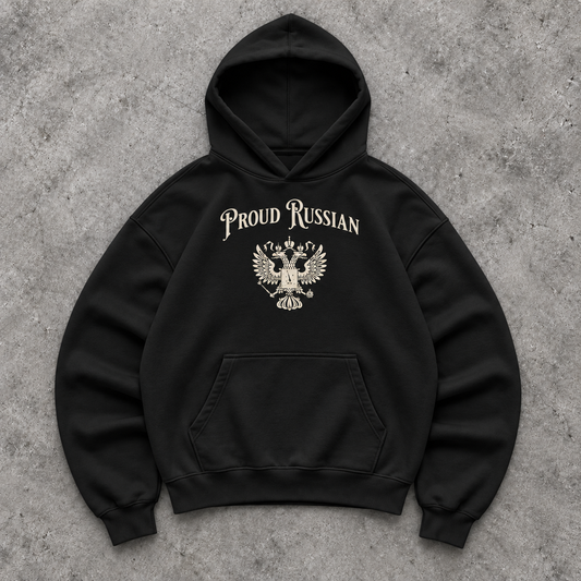 PROUD RUSSIAN Oversized Hoodie