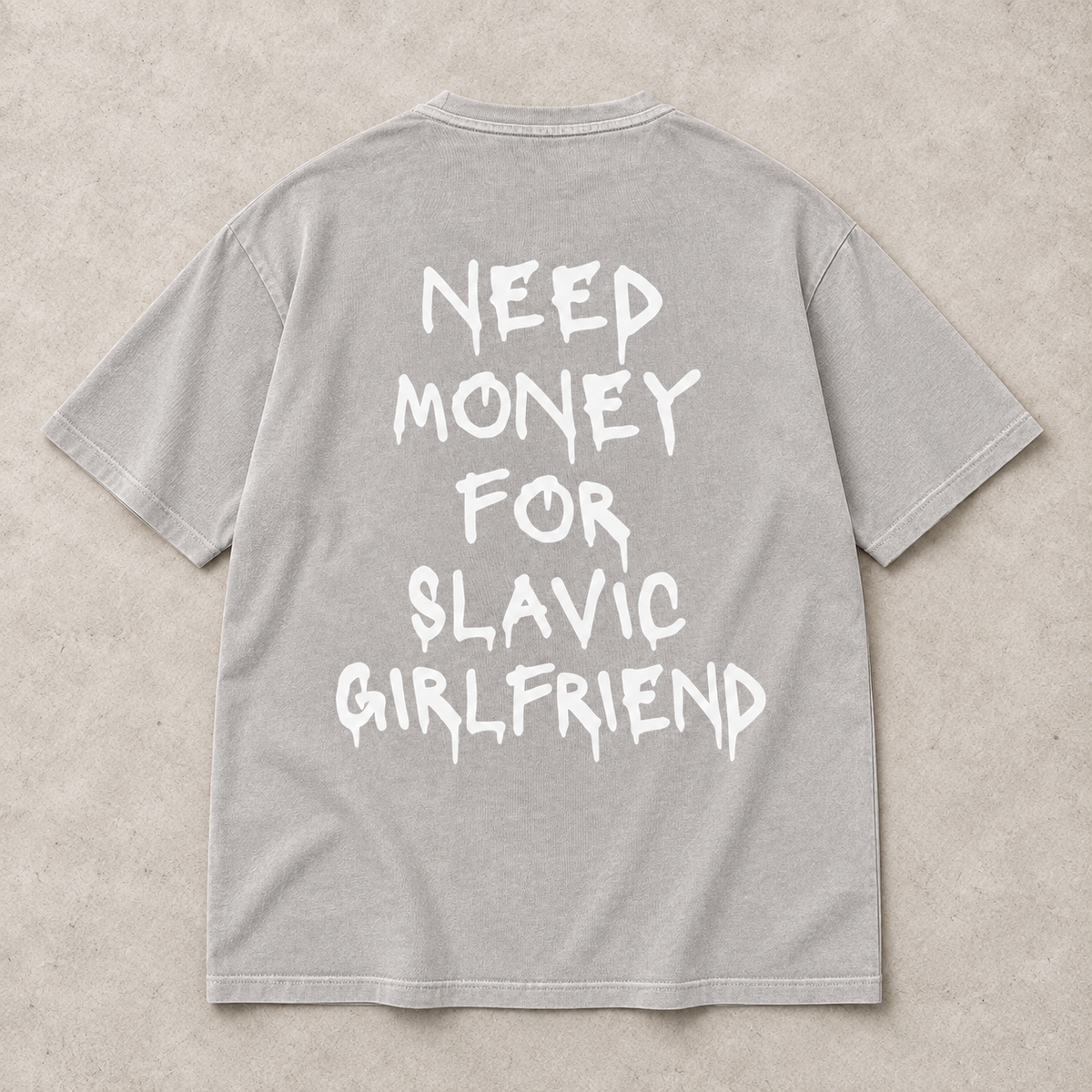 Need Money Slavic Edition Oversized Shirt