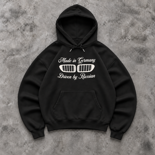 Made in DE driven by Russia Hoodie