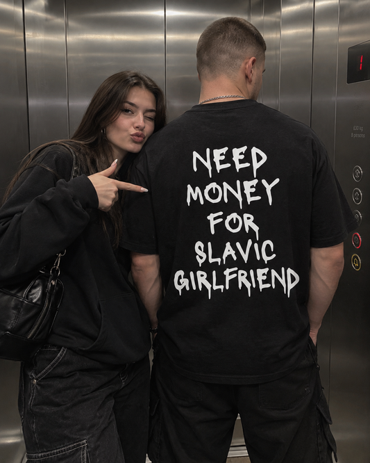 Need Money Slavic Edition Oversized Shirt